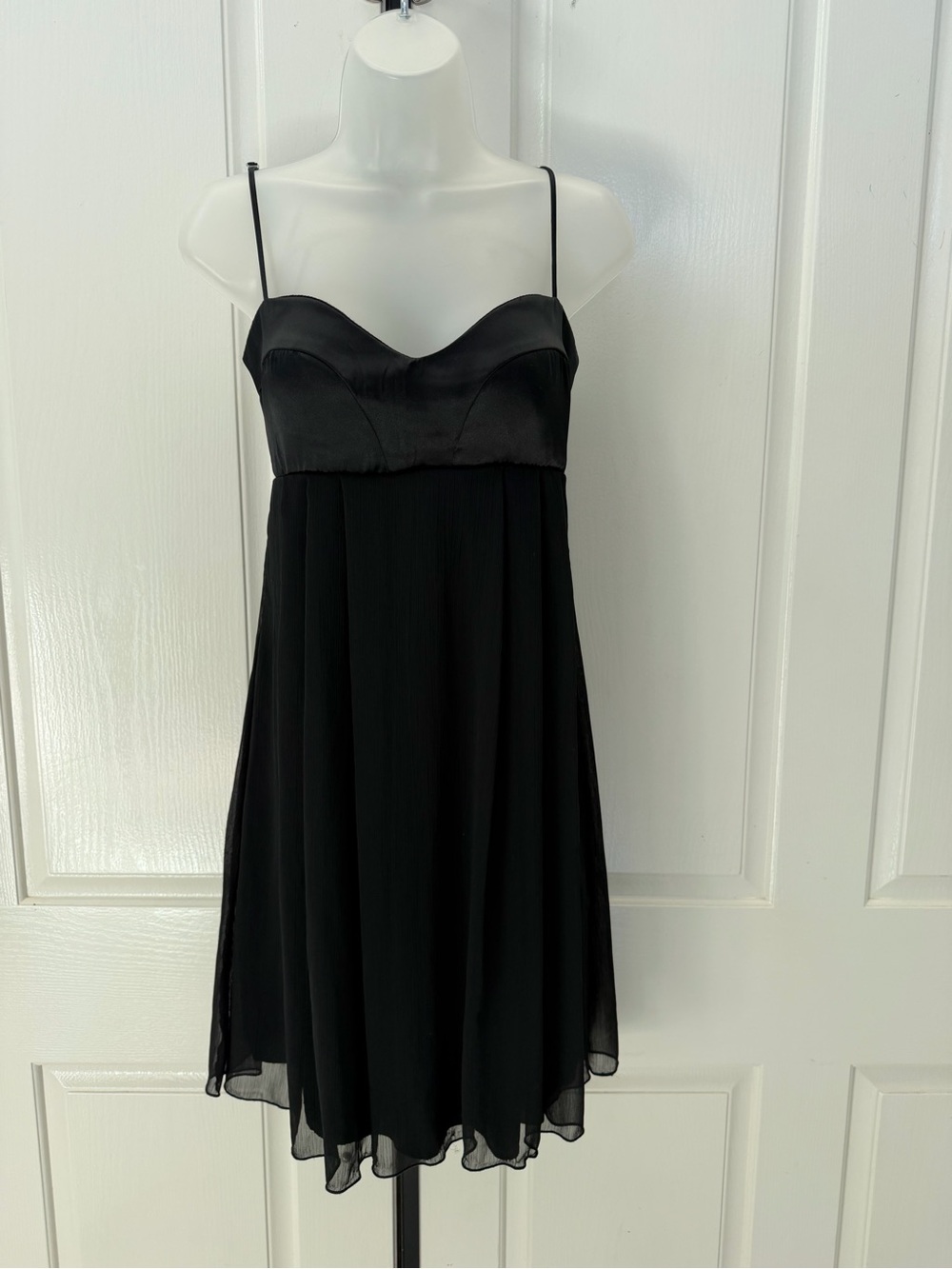 Black Spaghetti Strap Babydoll Dress Sz M